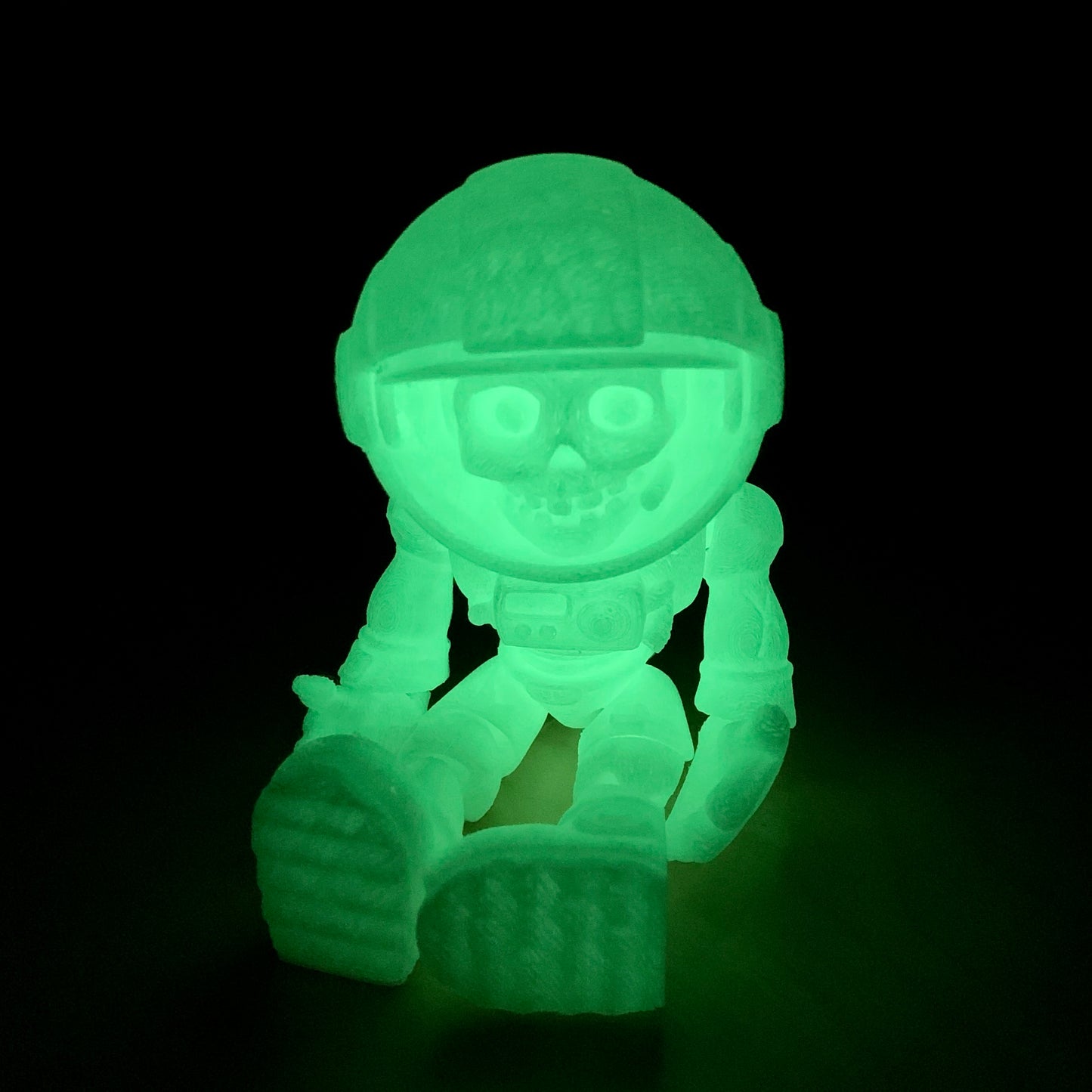Flexi 3D Printed Astronaut Skeleton | Rainbow Colors | Fun Fidget Toy | Halloween Special
