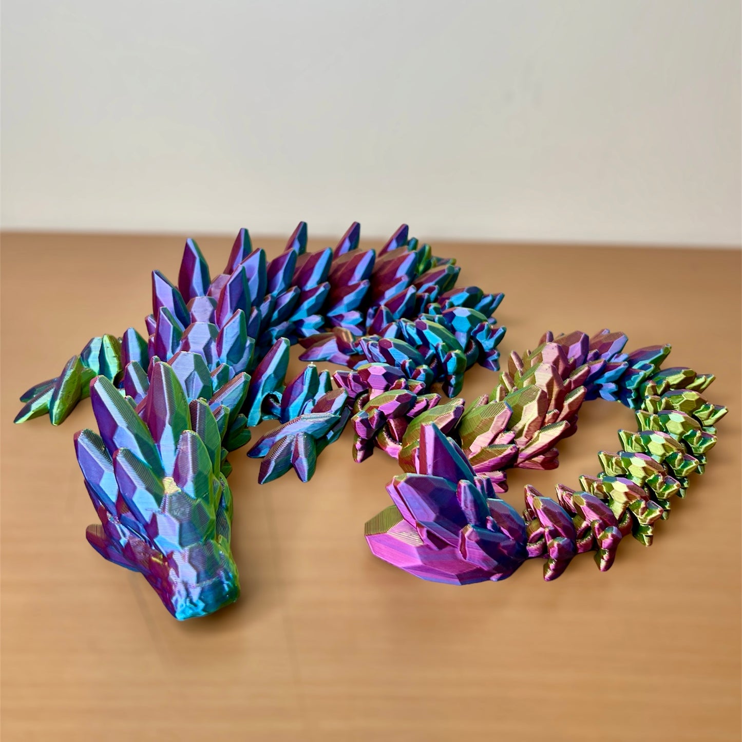 Articulated Gemstone Dragon, Fidget Toy, Desk Stress Toy, Dragon Decoration 3D Printed, Cinderwing3D, Rainbow colors available!!