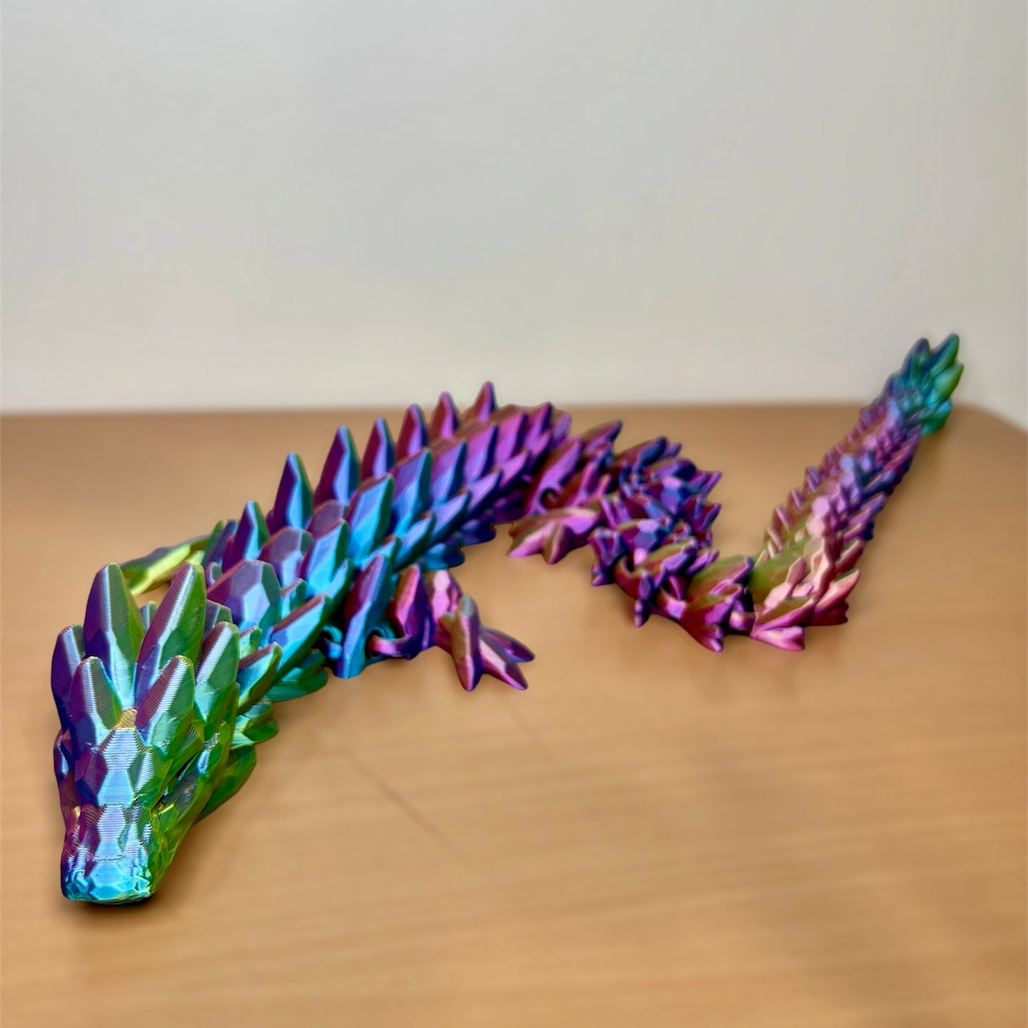 Articulated Gemstone Dragon, Fidget Toy, Desk Stress Toy, Dragon Decoration 3D Printed, Cinderwing3D, Rainbow colors available!!