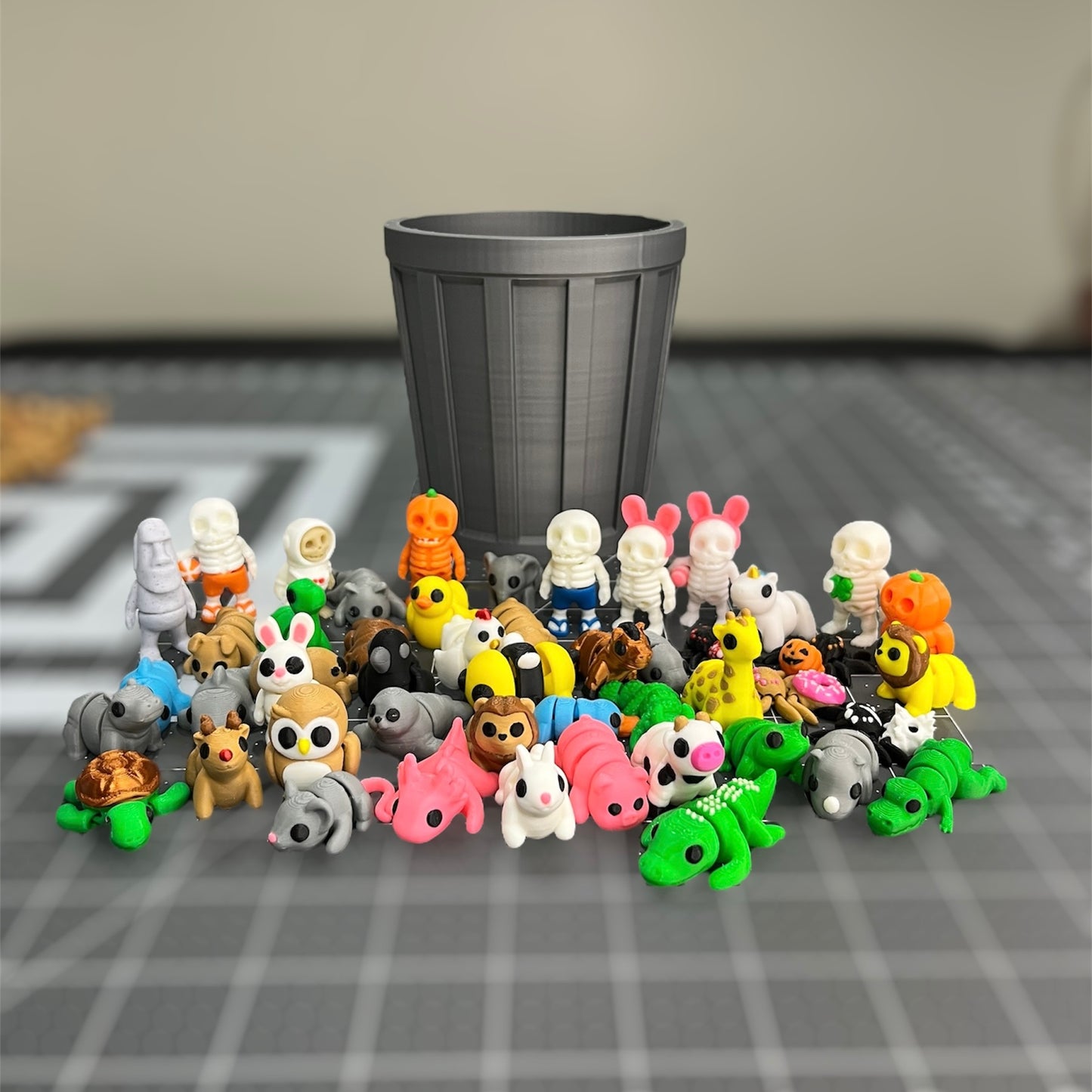 Mini Animals | Mystery Animal Figurines | Articulating Tiny Animals | 3D Printed Fidget Toy | Sensory Toy | Bulk Animal Gifts | Baby Animals
