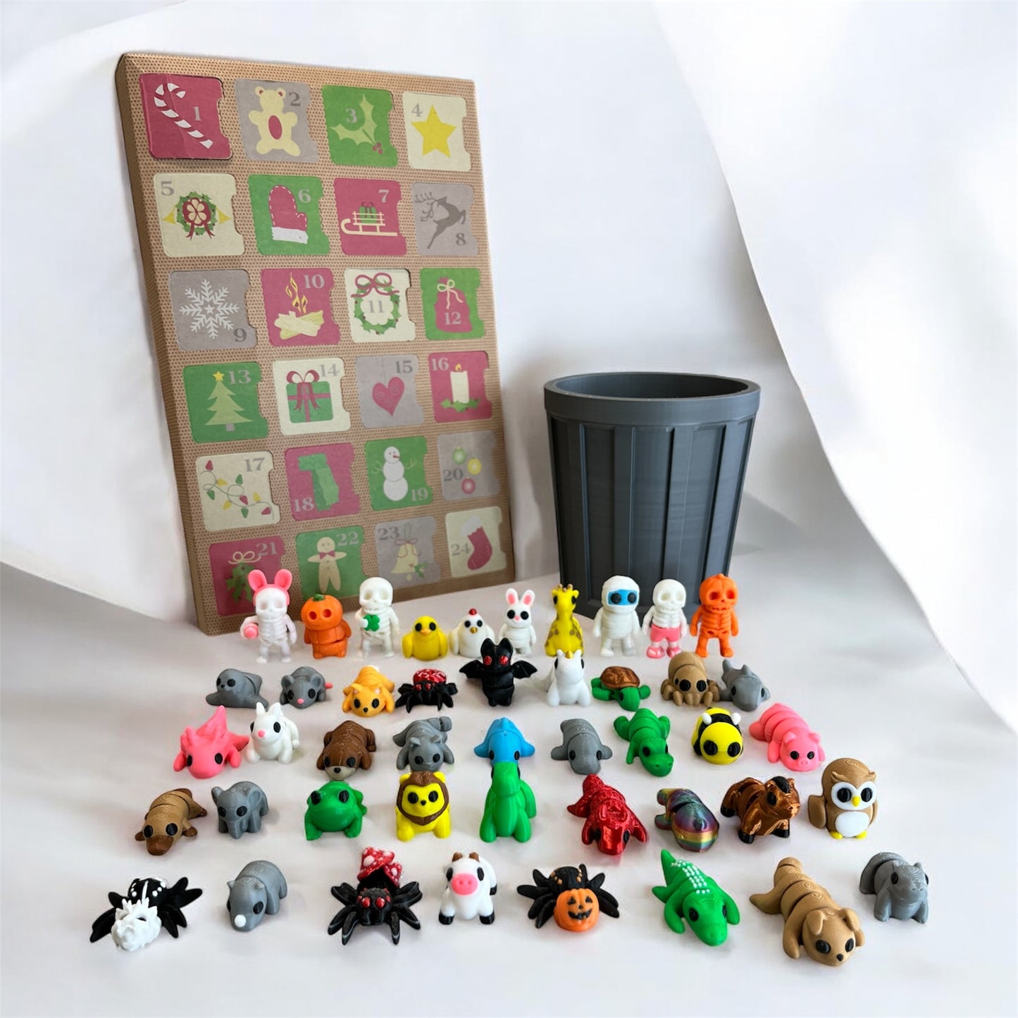 Mini Animals | Mystery Animal Figurines | Articulating Tiny Animals | 3D Printed Fidget Toy | Sensory Toy | Bulk Animal Gifts | Baby Animals
