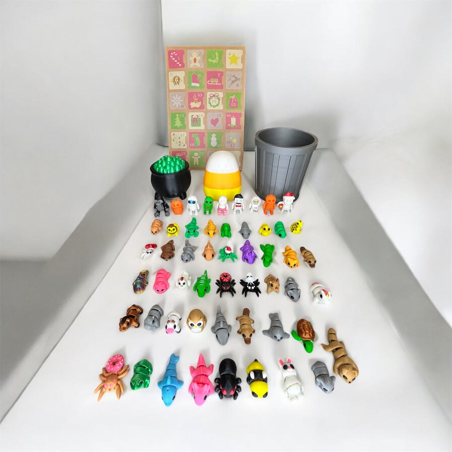 Mini Animals | Mystery Animal Figurines | Articulating Tiny Animals | 3D Printed Fidget Toy | Sensory Toy | Bulk Animal Gifts | Baby Animals