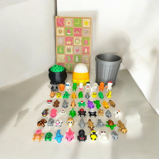 Mini Animals | Mystery Animal Figurines | Articulating Tiny Animals | 3D Printed Fidget Toy | Sensory Toy | Bulk Animal Gifts | Baby Animals