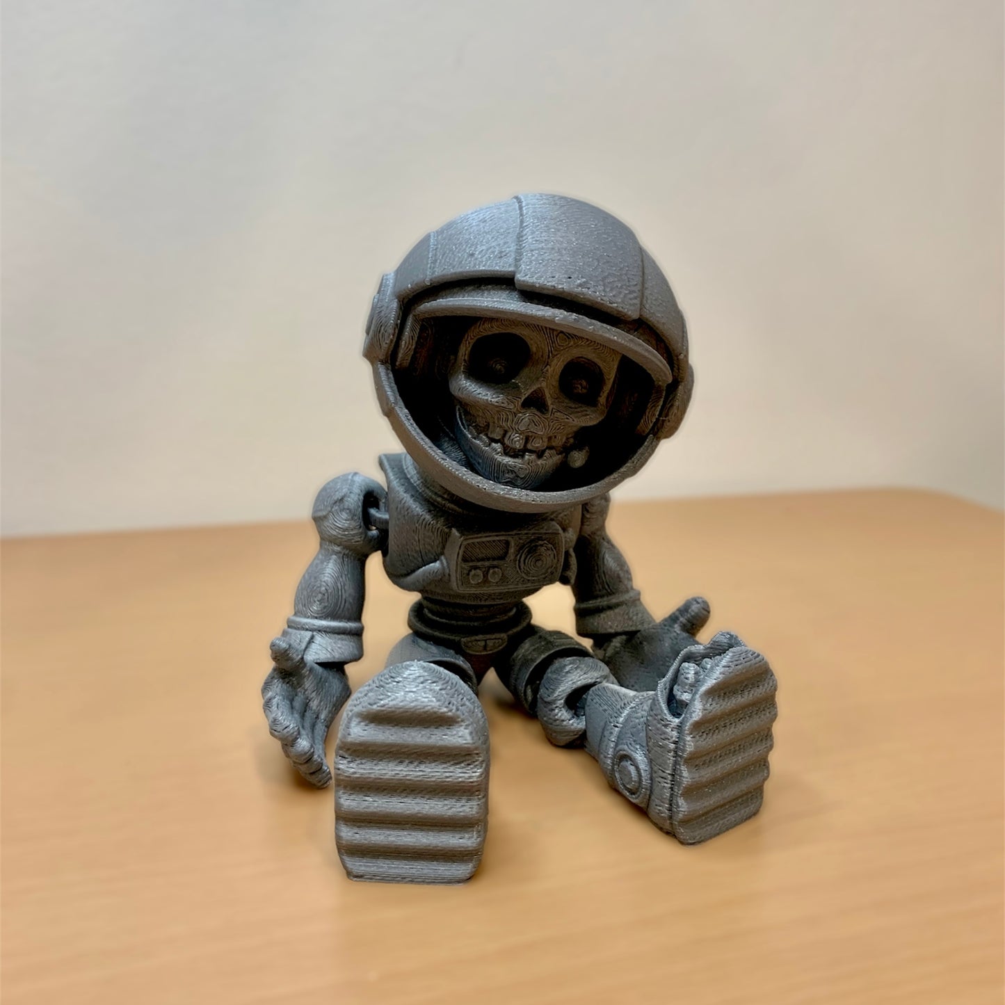 Flexi 3D Printed Astronaut Skeleton | Rainbow Colors | Fun Fidget Toy | Halloween Special